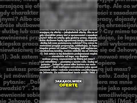 Czy wybór pracy może oddalić Cię od Boga?