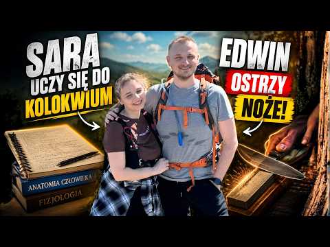 Sara uczy się do mózgu a Edwin ostrzy noże na żywo.