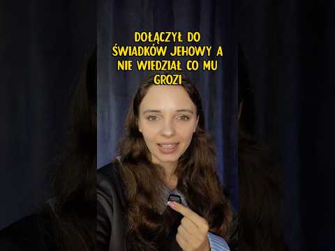 Ochrzcił się u Świadków Jehowy. Nie znał zasad wykluczenia #sekta #sekty #kościół