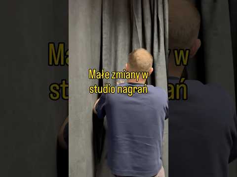 Małe zmiany w naszym studio nagrań